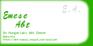 emese abt business card